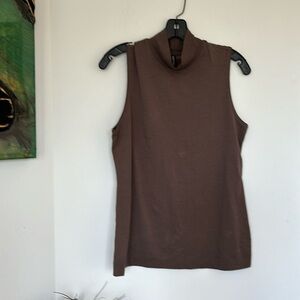 Athleta chocolate brown top - size S